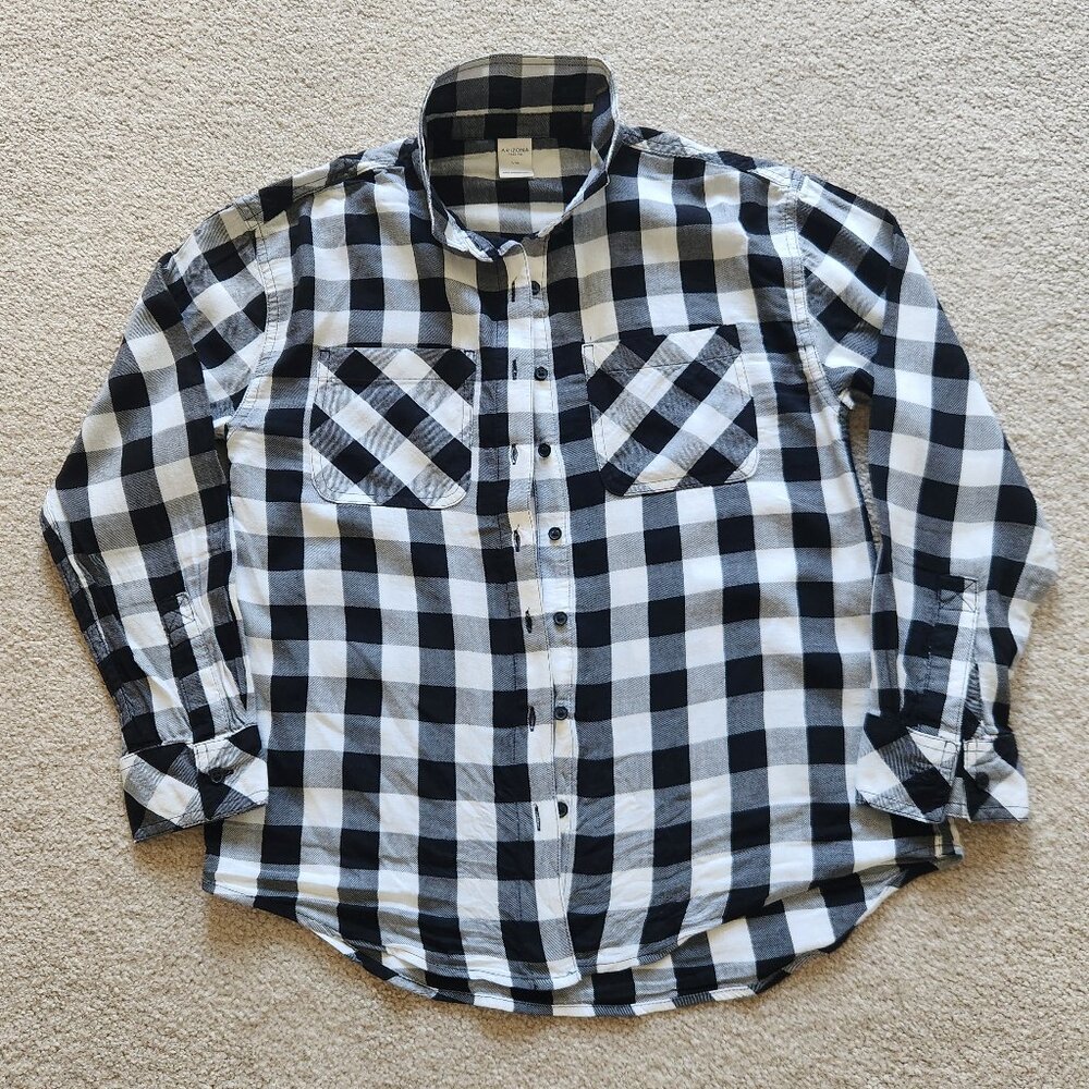 🖤 Buffalo Plaid Girls Large Shirt by Arizona 🖤
